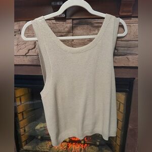 Twist Knot Back Knit Tank Top